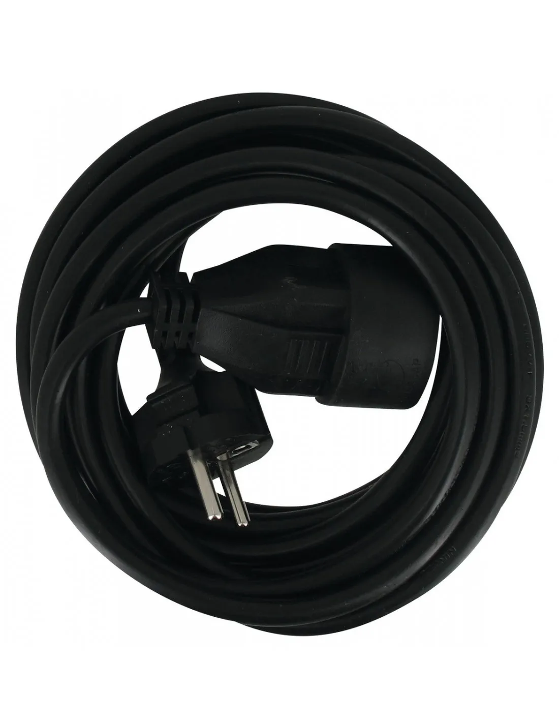 Prolongateur cable souple noir h05 vv-f 3g 1,5 mm² 5 -